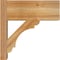 Ekena Millwork Olympic Block Rough Sawn Outlooker, Western Red Cedar, 8"W x 18"D x 18"H OUT08X18X18OLY05RWR - alternate 2